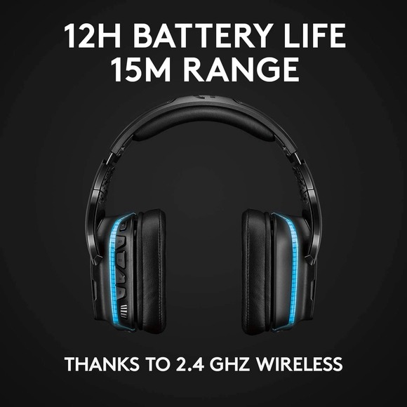 Logitech -  G935 Wireless 7.1 Surround Sound Over-the-Ear Gaming Headset - Picture 3 of 12